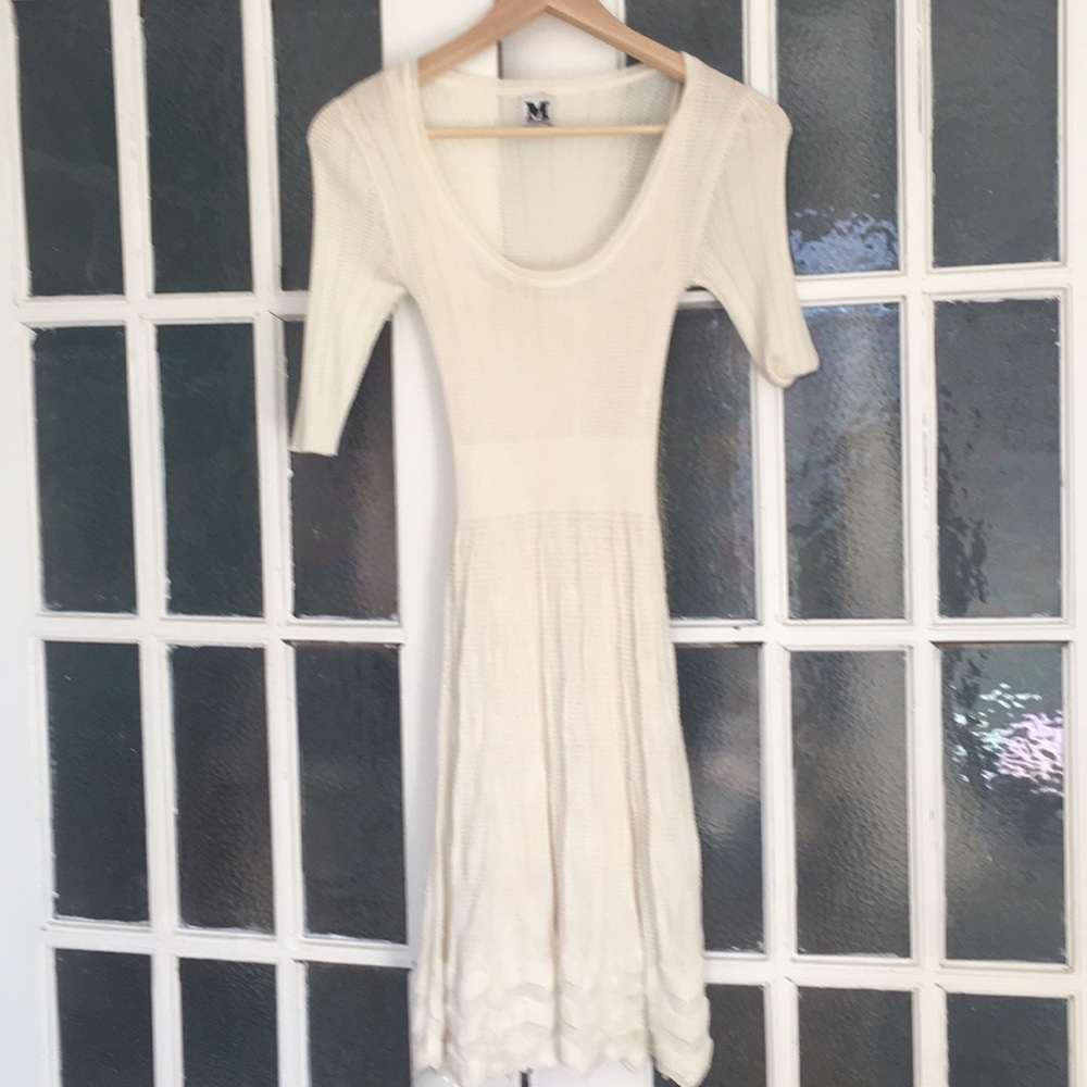 M Missoni cream dress